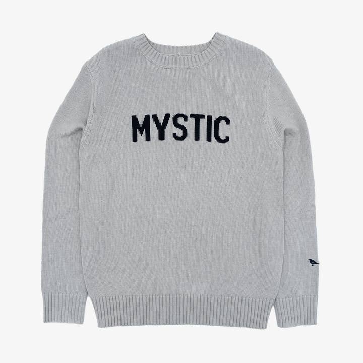 Mystic Women’s Intarsia Knit Sweater in Storm Grey for wholesale by The Just Brand