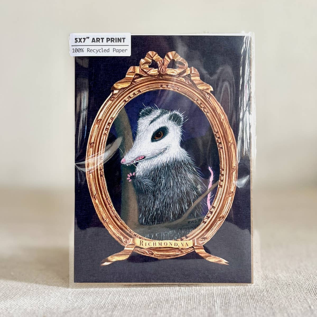 Renée Stramel - Wholesale Art Print - 5x7" Art Print • Fancy Possum, Richmond, VA1