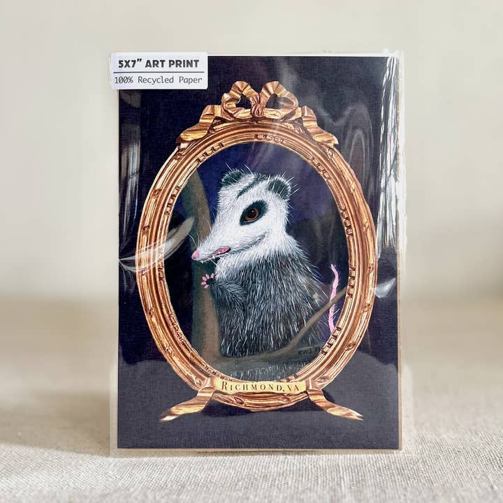 Renée Stramel - Wholesale Art Print - 5x7" Art Print • Fancy Possum, Richmond, VA1