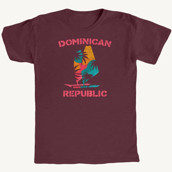 Dominican Windsurfing Premium Tee for wholesale by Salt Water Colours