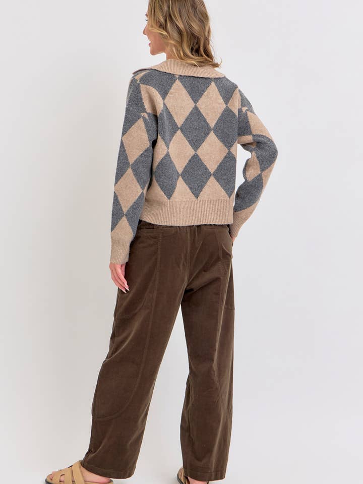 Sweet Lovely by Jen - Wholesale Pants - Women's - EASY CASUAL EVERYDAY PULL-ON RELAXED CORDUROY PANTS 49