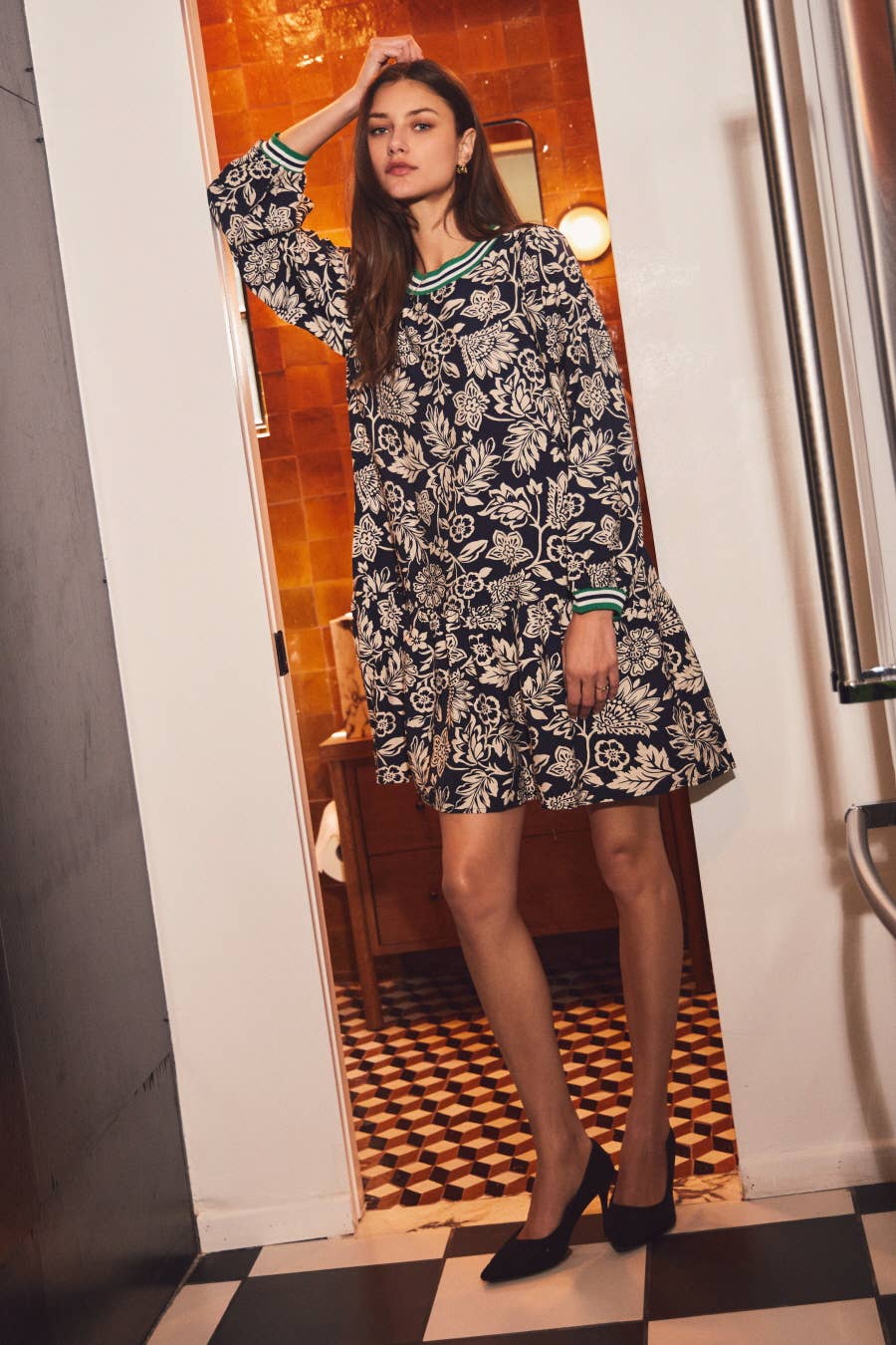 Oddi - Wholesale Dress - Women's - Floral Print Pullover Dress2