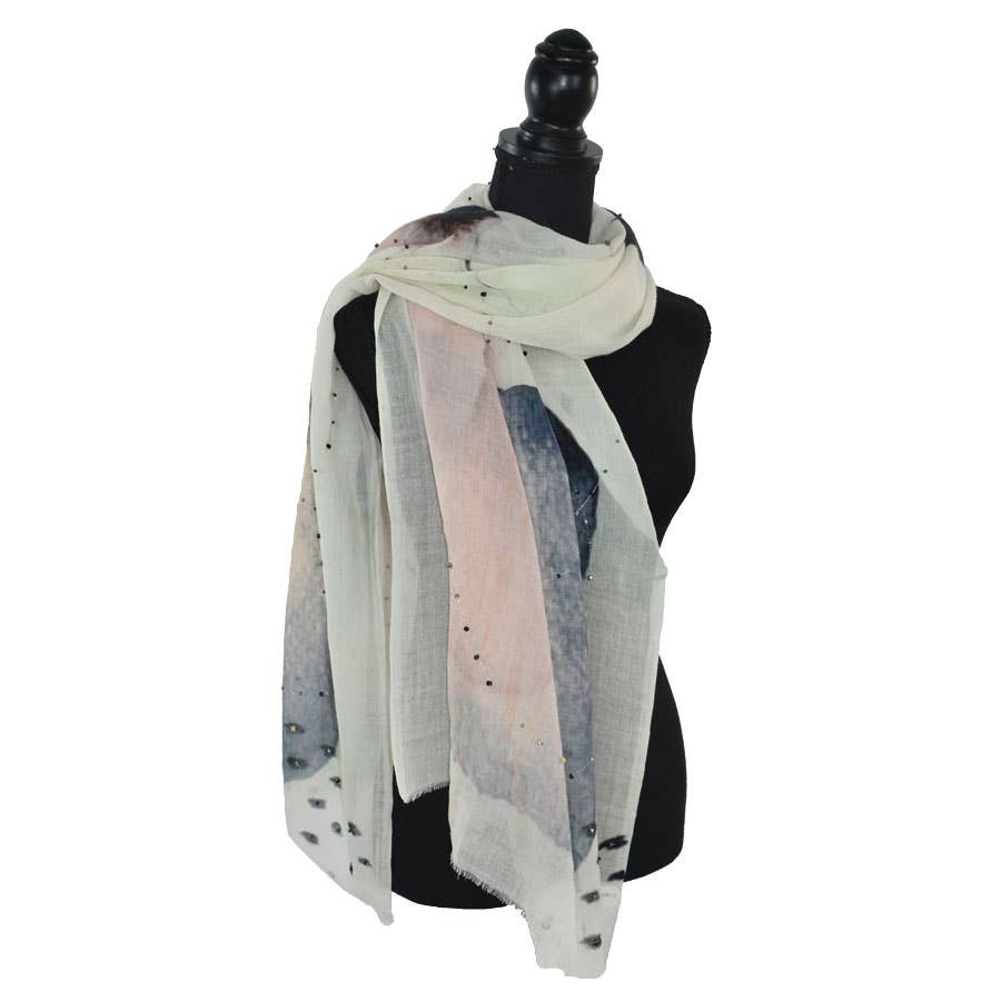 Dupatta Designs – Engroshandel Tørklæde - Dame – Hendricks broderet tørklæde1