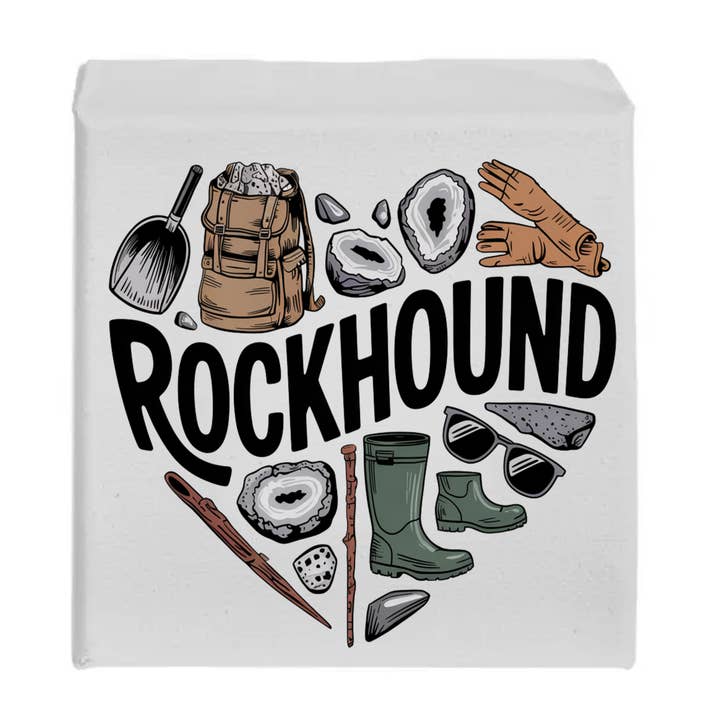 Rockhound Heart Sign for wholesale by Kennebug LLC
