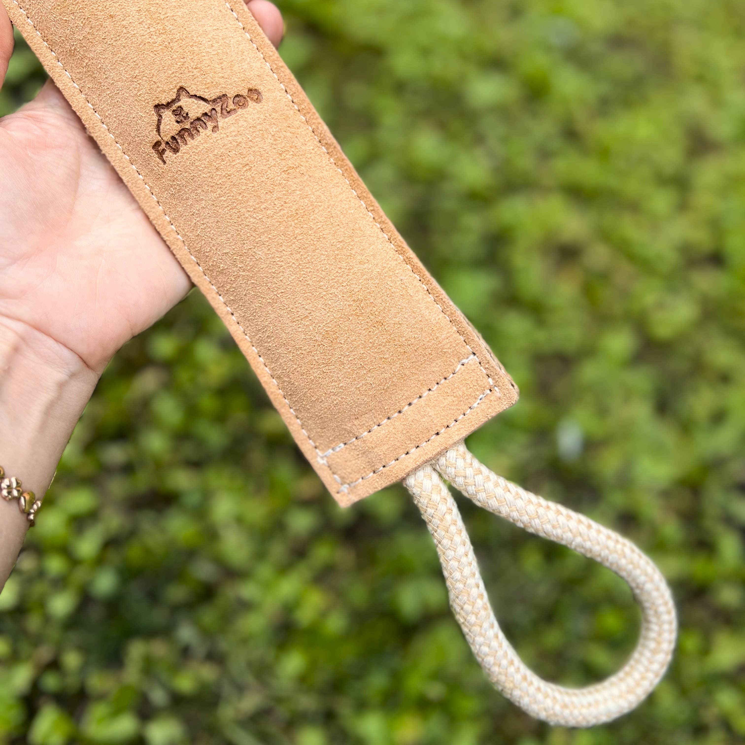 Funny Zoo - Wholesale Pet Rope Toy - Dog - Suede sleeve with double handle4