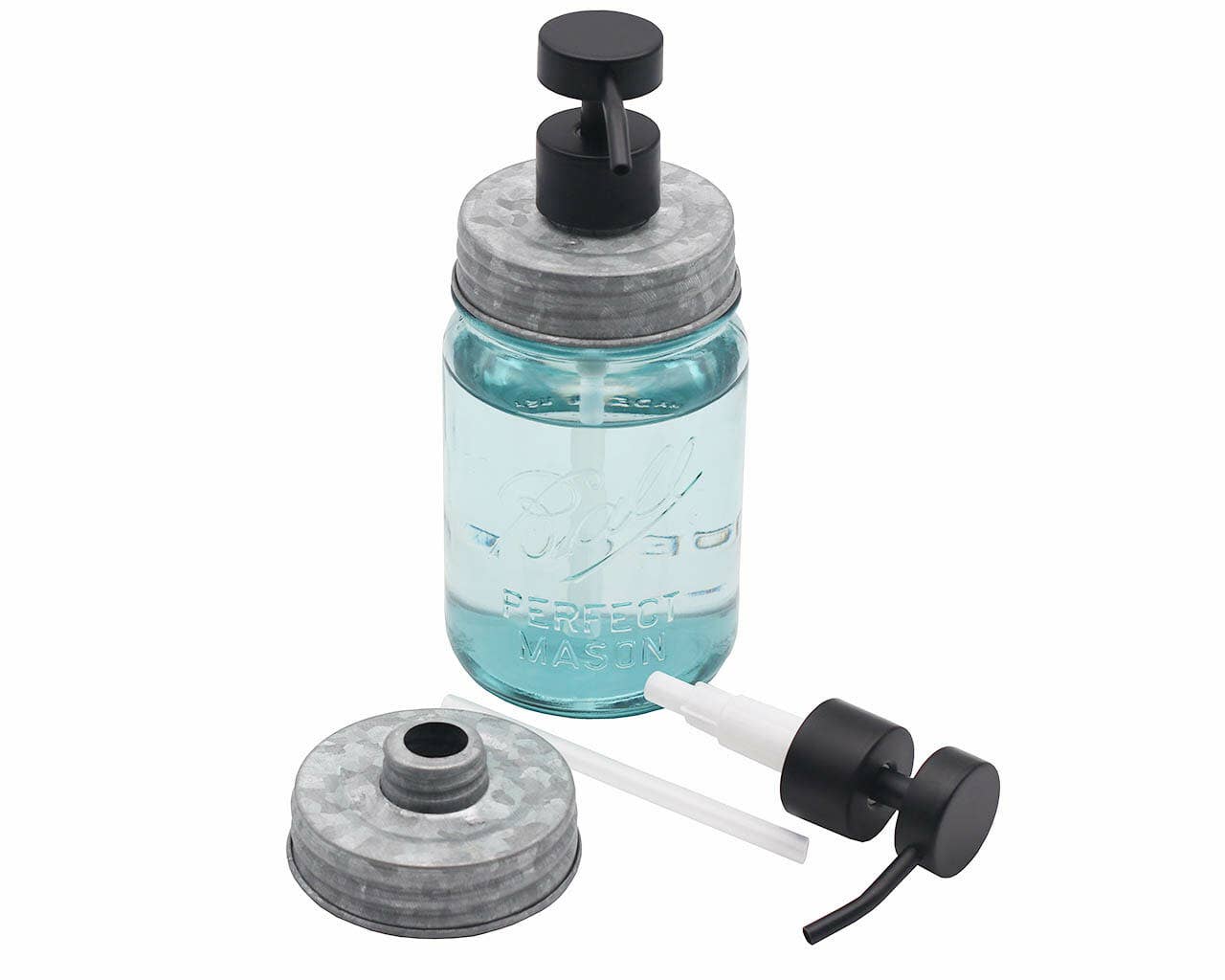 Mason Jar Lifestyle - Wholesale Soap Dispenser - Matte Black Soap Pump Lid Kit for Mason Jars0
