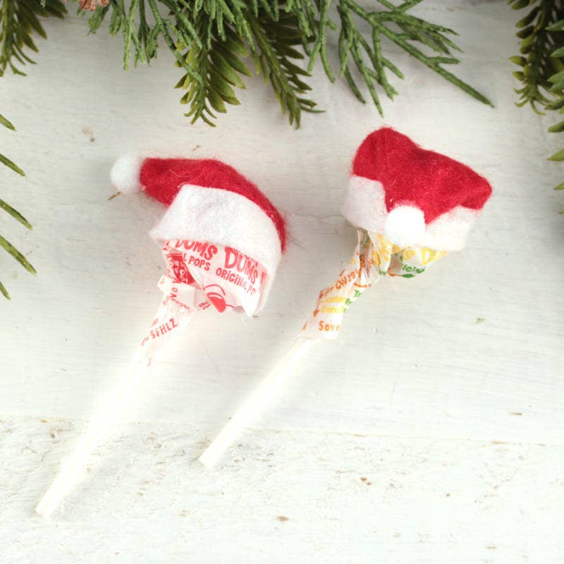 Factory Direct Craft – Engroshandel Julepynt – Miniature rød og hvid filtnissehue - Vælg stil7