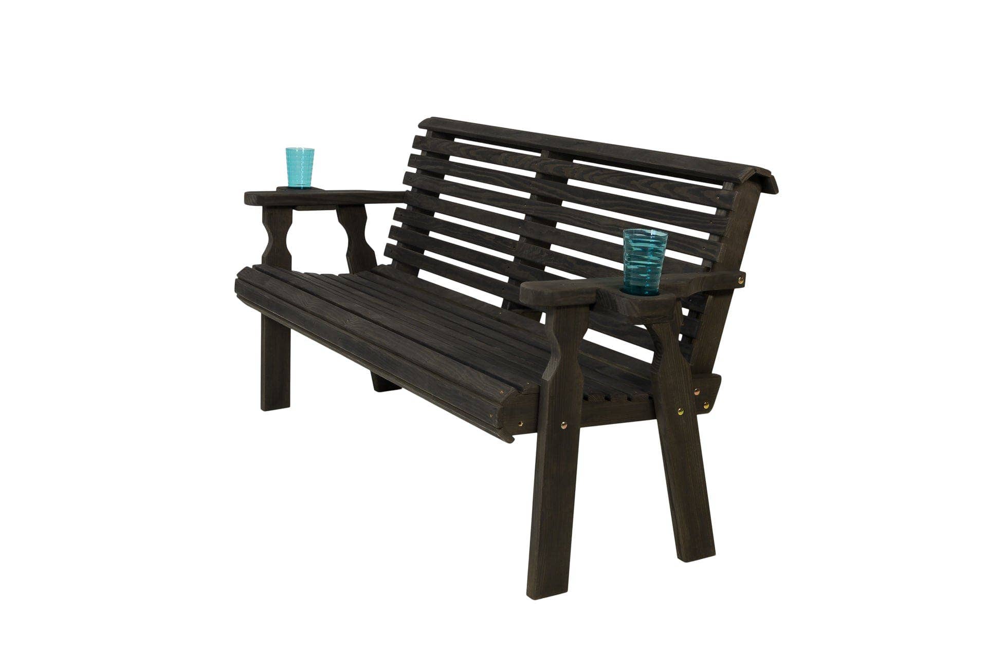 The Porch Swing Company - Wholesale Bench - Amish Casual Roll Back 5 Foot Treated Wood Outdoor Bench12