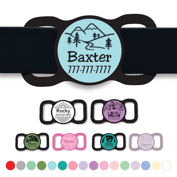 Mini Slim Etiqueta de Identificación para Mascotas de Silicona Deslizante | Diseña la Tuya para venta al por mayor de Besties Pets