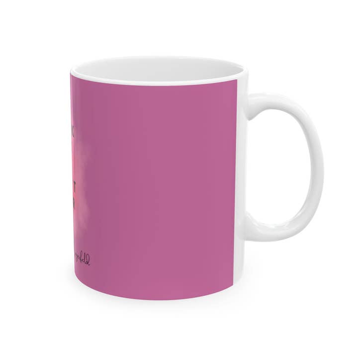 MARA Style - Wholesale Coffee Mug - Hot Pink Fashionista Mug, Karl Lagerfeld Quote2