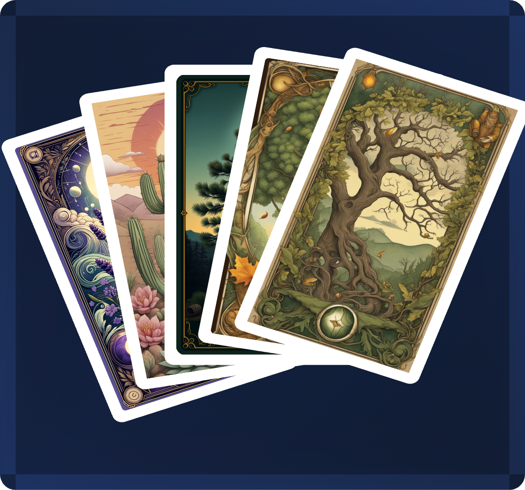 Tiny Tarot – wholesale Tarot-kort – Nordamerikanska växtläror1