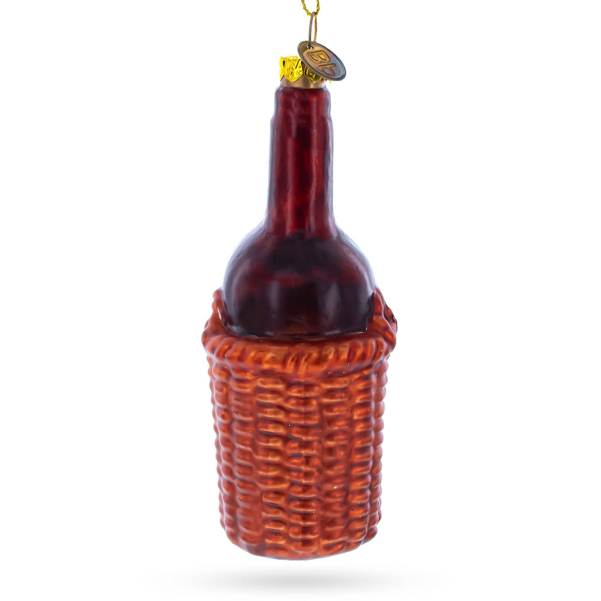 BestPysanky - Wholesale Ornament - Red Wine Bottle Glass Ornament2
