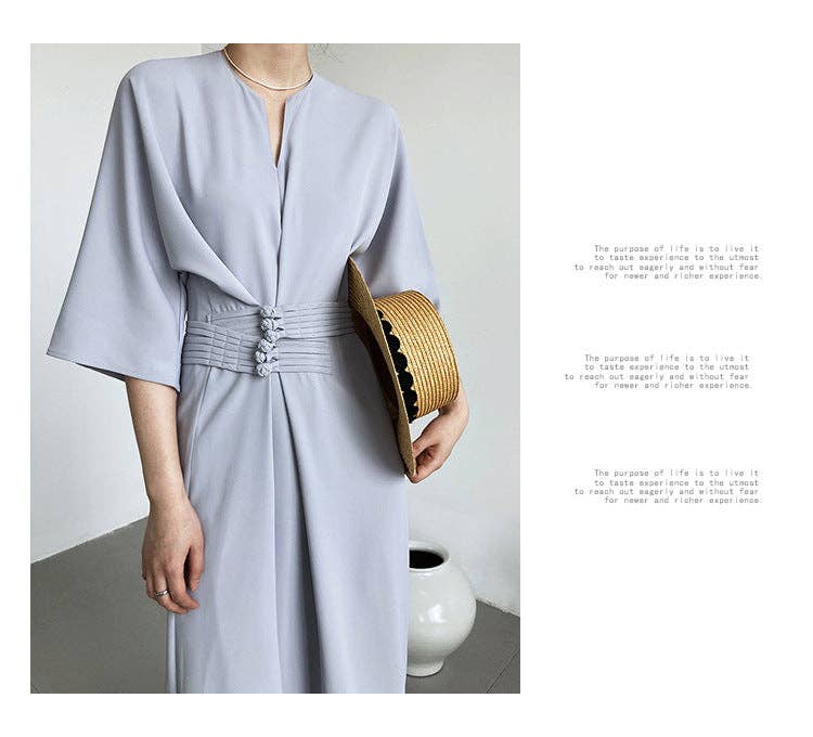 Marayn - Vente Robe – femme - 2025 NOUVELLE Robe Noeud Élégante Moderne Chic Touche Chinoise34