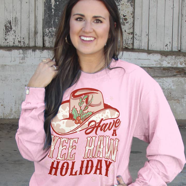 2774 Yee Haw Holiday-Light Pink for wholesale by Girlie Girl Originals