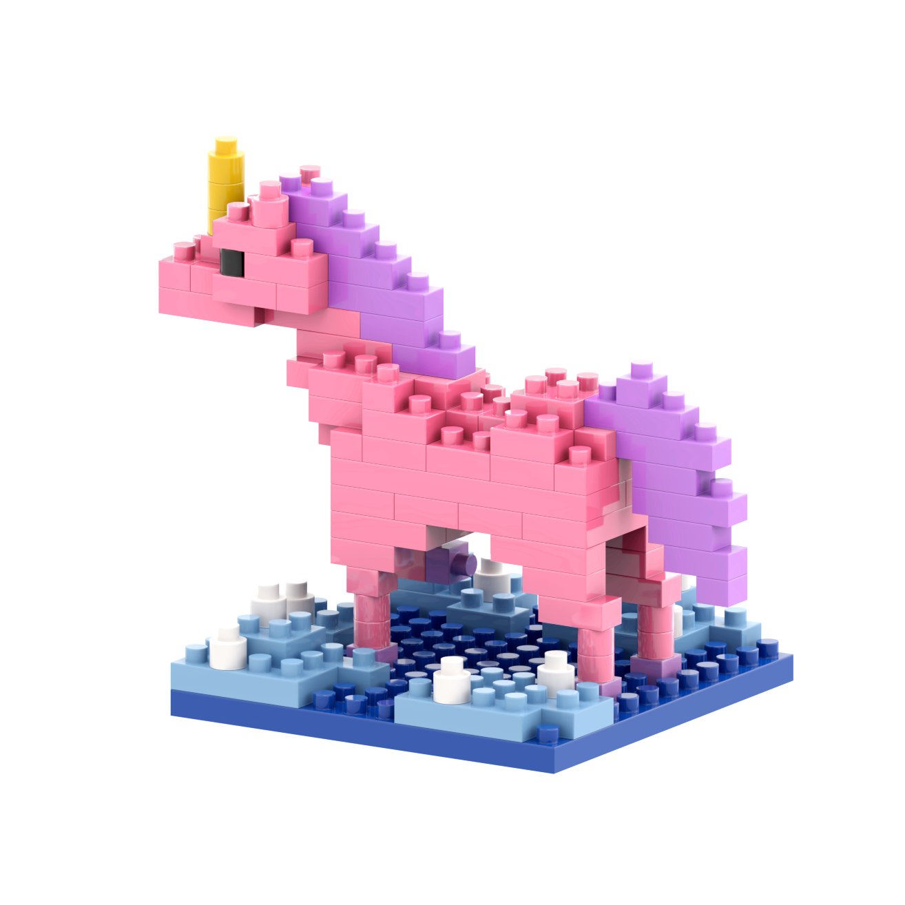 Brixies - Wholesale Build-a-Toy - Kids - BRIXIES unicorn postcard2