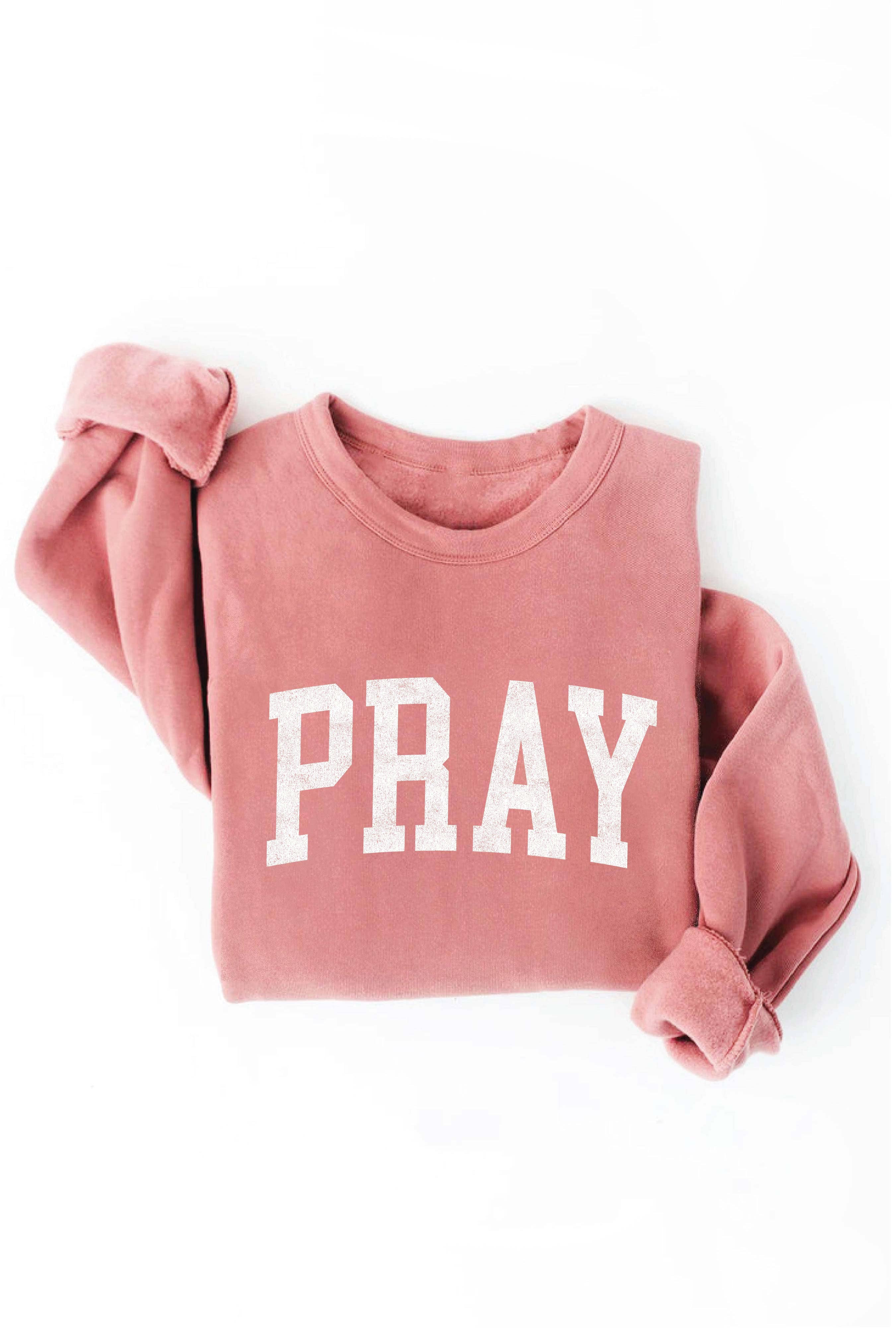 OAT COLLECTIVE - Wholesale Graphic Sweatshirt - Women's - PRAY  Graphic Sweatshirt4
