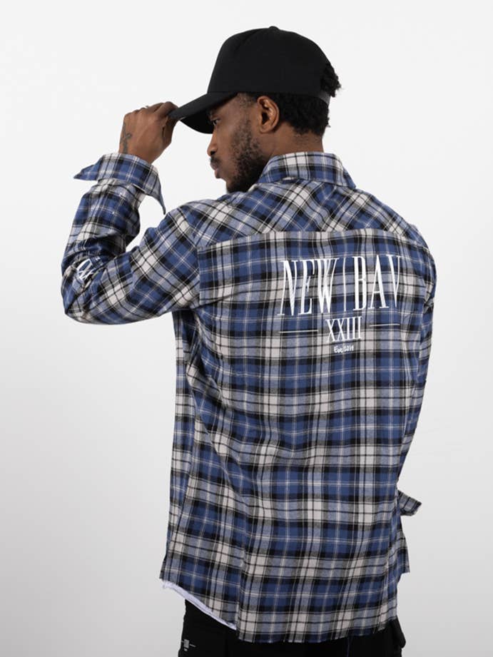 Camicia splash in flanella NB Platini per la vendita all'ingrosso da parte di NEW-BAV