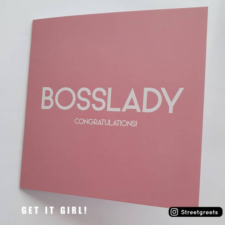 Bosslady Card for wholesale by Streetgreets