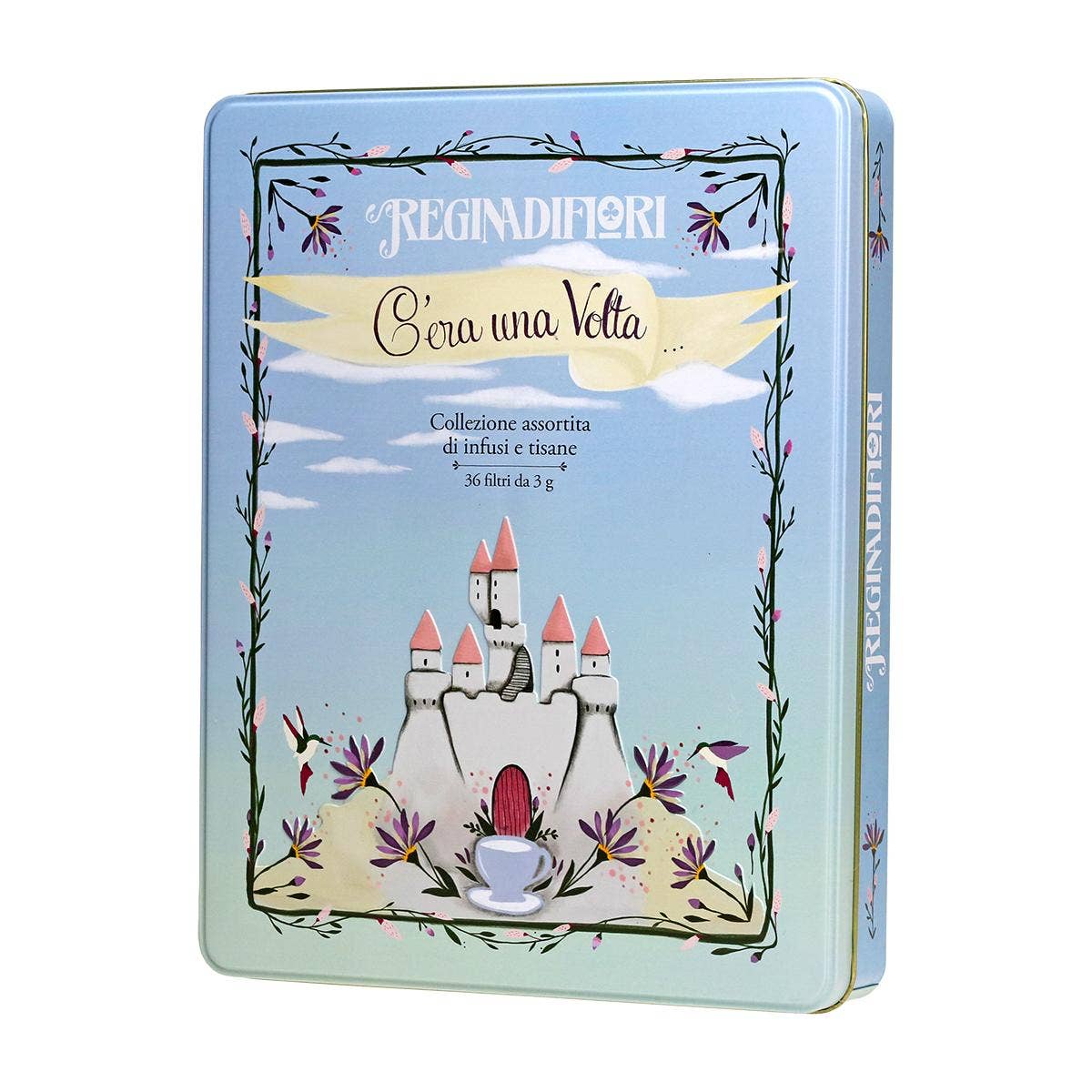 pirotta srl - Wholesale Health/Detox Tea - Magic Castle Tin With 36 Assorted Herbal Teas1