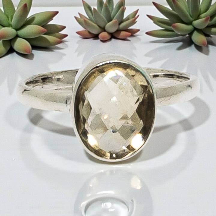 Citrine Gemstone Sterling Silver Ring for wholesale by Quasar Gems USA