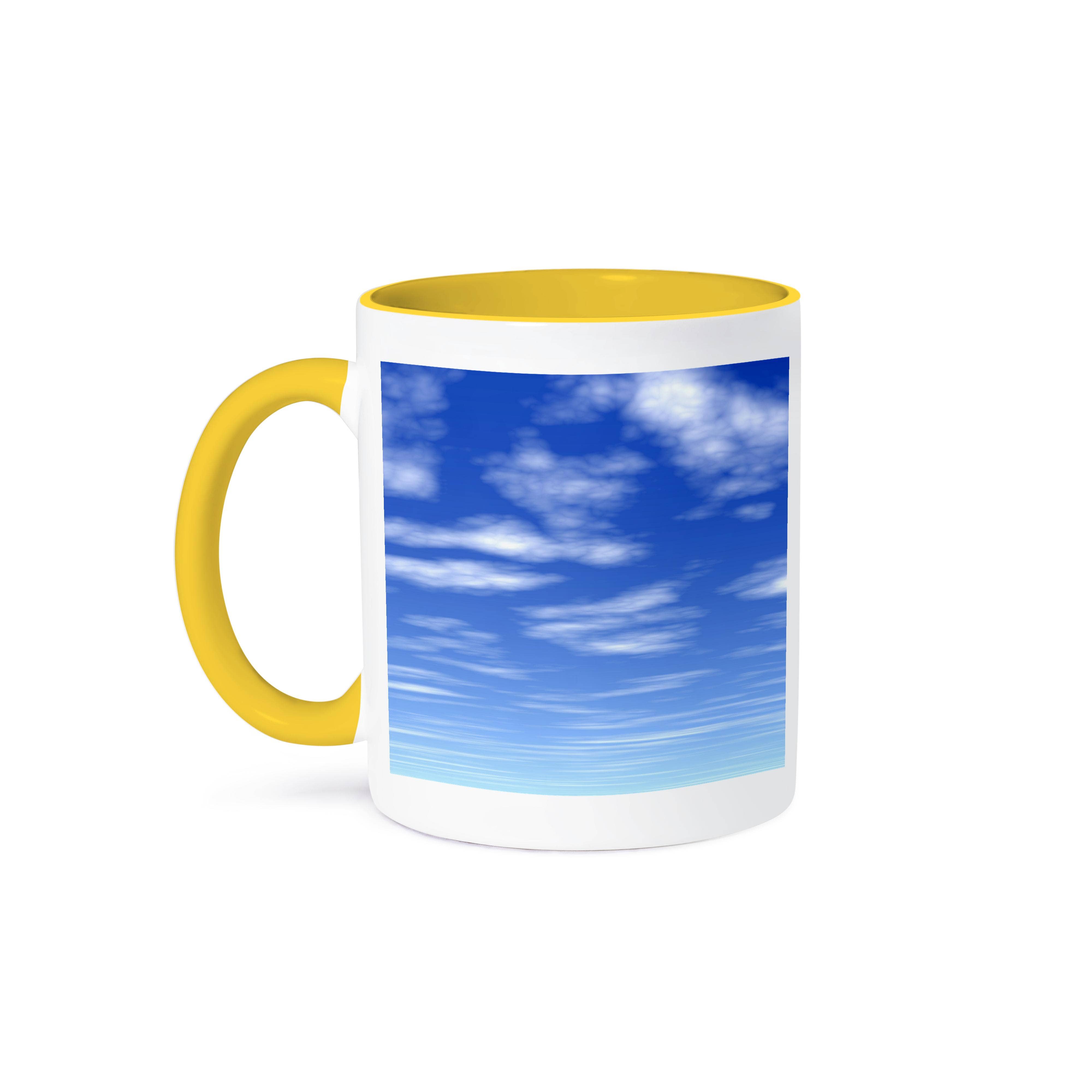 3dRose - Wholesale Coffee Mug - 3dRose, Pretty Bright Blue and White Cloudy Sky, Mug0