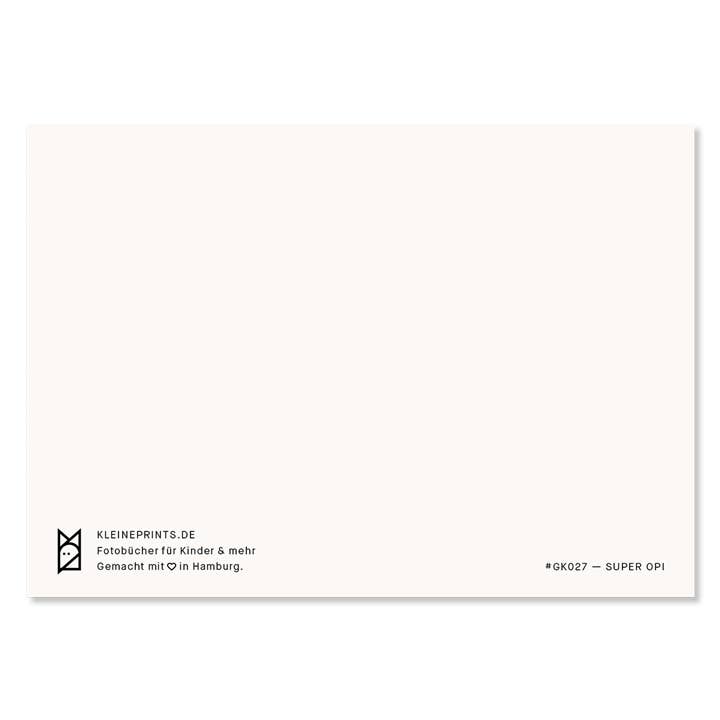 Kleine Prints - Wholesale Everyday Greeting Card - Greeting card super grandpa1