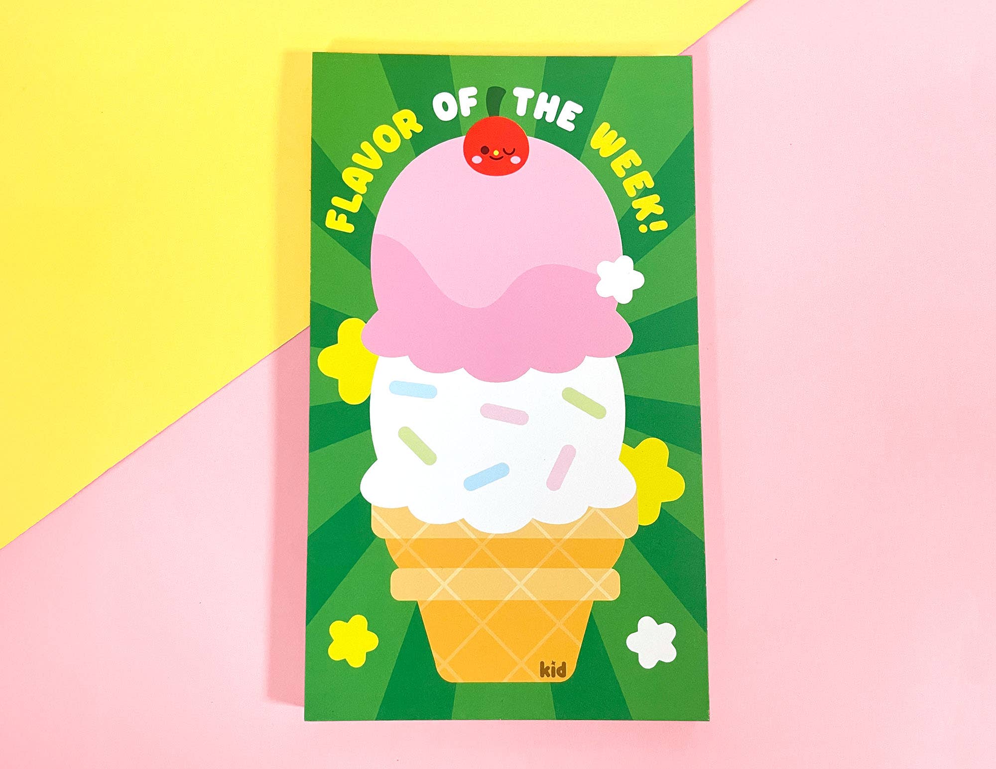 Kidnichols - Wholesale Notepad - Flavor of the Week Notepad | Ice Cream | Kawaii Stationery