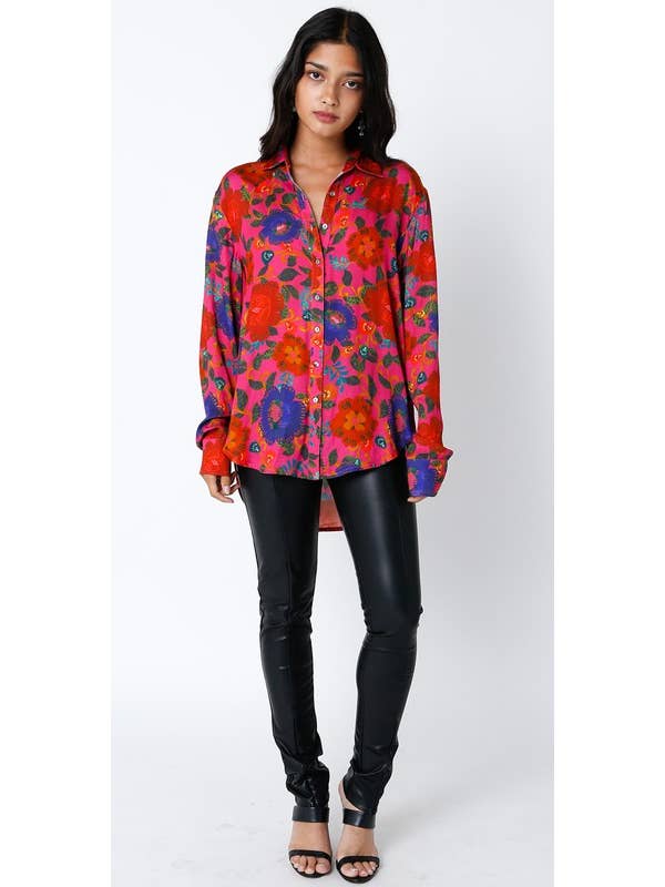 Fuchsia Floral Florrie Top for wholesale on Faire5