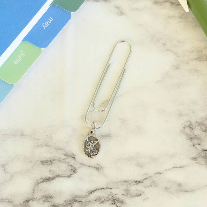 Elizabeth Clare - Wholesale Bookmark - Catholic Planner Pin Clip with Saint Medal and Bookmark4
