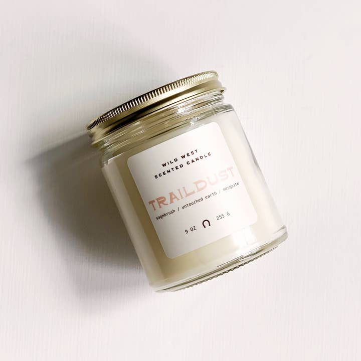 Smelle Scent Co. - Wholesale Jar/Filled Candle - Traildust Candle, Wild West Collection, Western Candle0