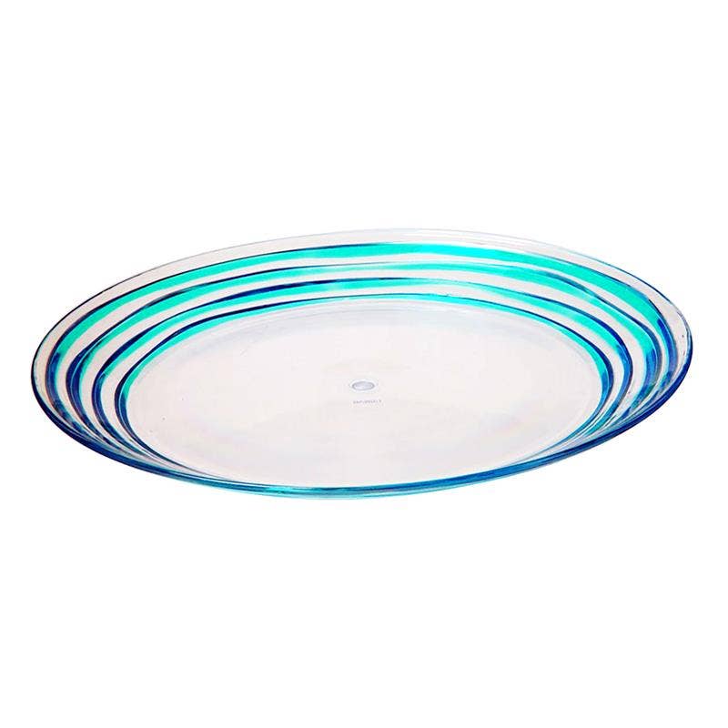 LeadingWare - Wholesale Dinner Plate - AC-0610 - 11" Dia. Swirl Design Dinner Plate0