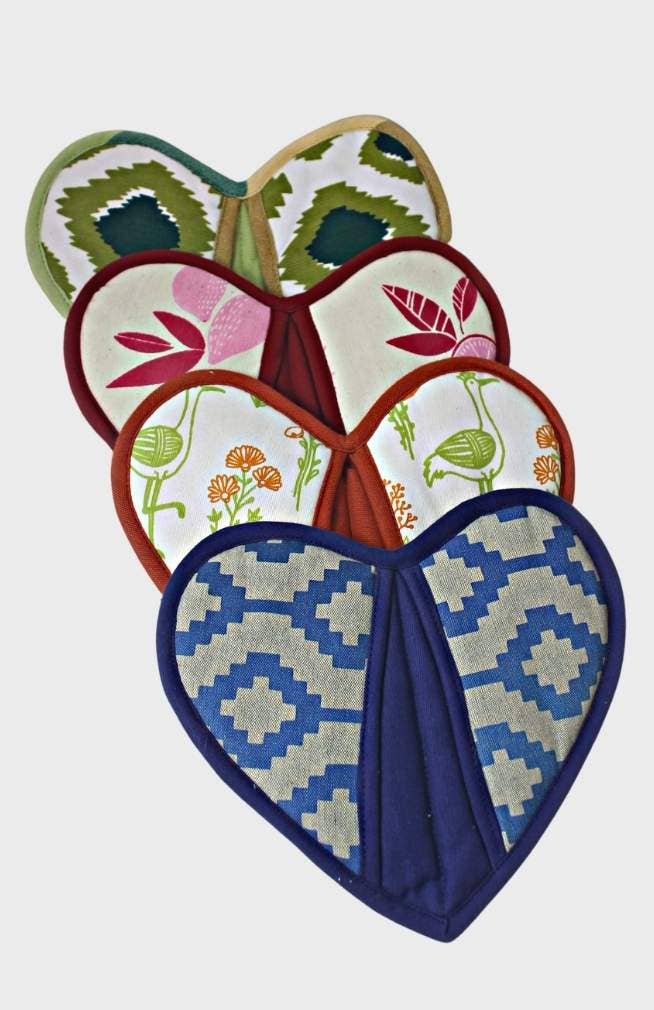 Ganesh Himal Trading - Vendita all'ingrosso Guanti da forno/Presine - Presina in cotone, design tascabile intrecciato a mano