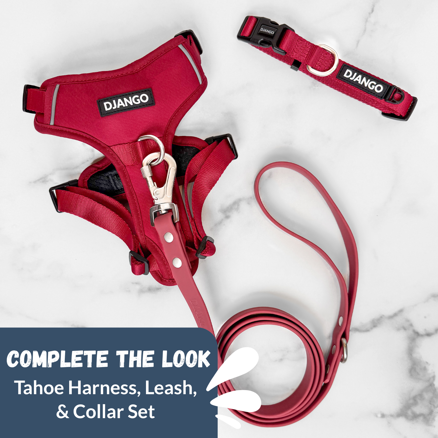 DJANGO - Wholesale Pet Leash - Dog - Tahoe Waterproof Dog Leash - Firelight Red5