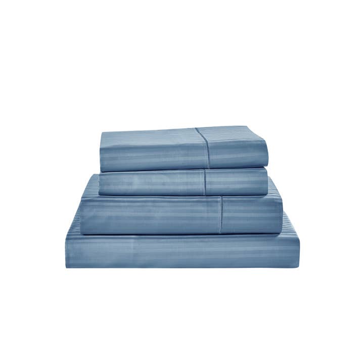 Bed Bath Fashions - Wholesale Sheet Set - Kathy Ireland 500 Thread Count Damask Stripe Sheet Set22