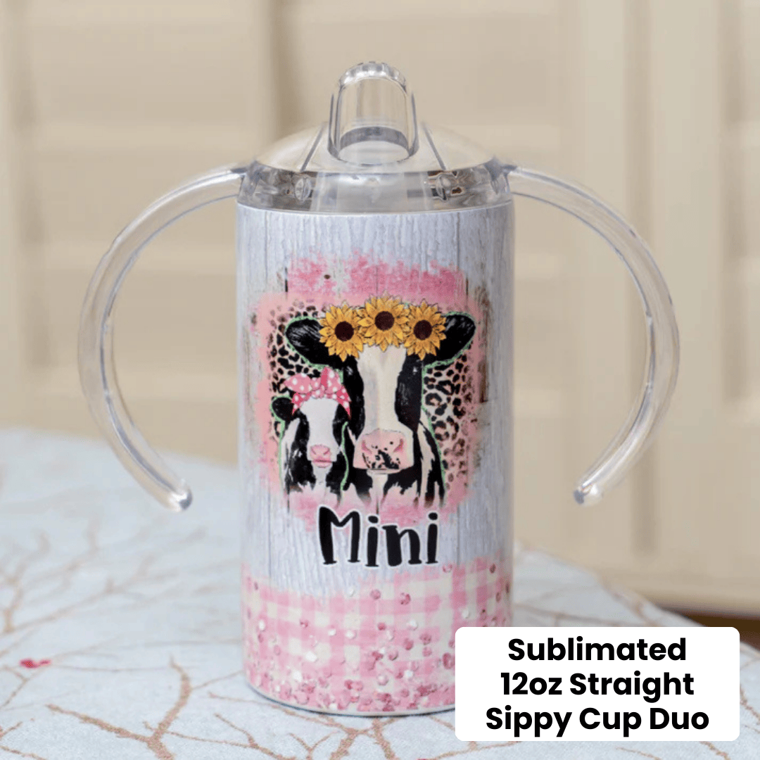 MakerFlo - Wholesale Drinking Glass/Cup - Kids & Baby - 12oz Straight Sub Sippy Cup Duo2