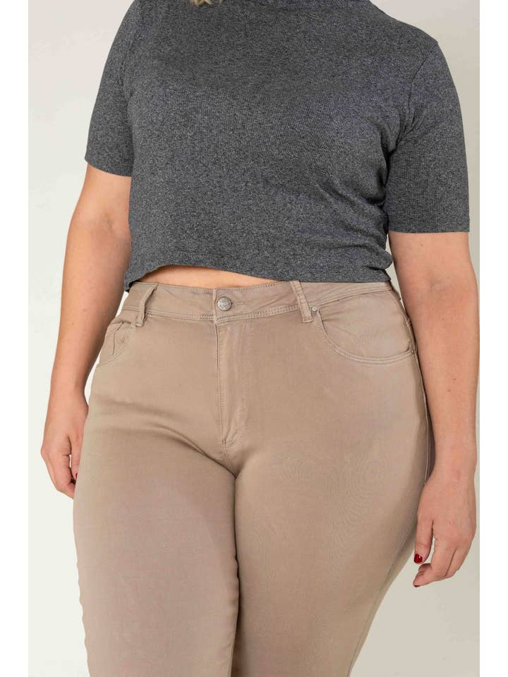 Nina Carter - Wholesale Pants - Women's - Curve Plus Size Ultra Comfort and Stretch Push Up P61124
