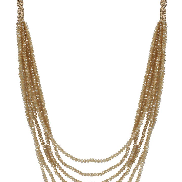 Ole - Wholesale Beaded/Pearl Necklace - Multi Layer Chain Jewelries Beads Necklace N28982
