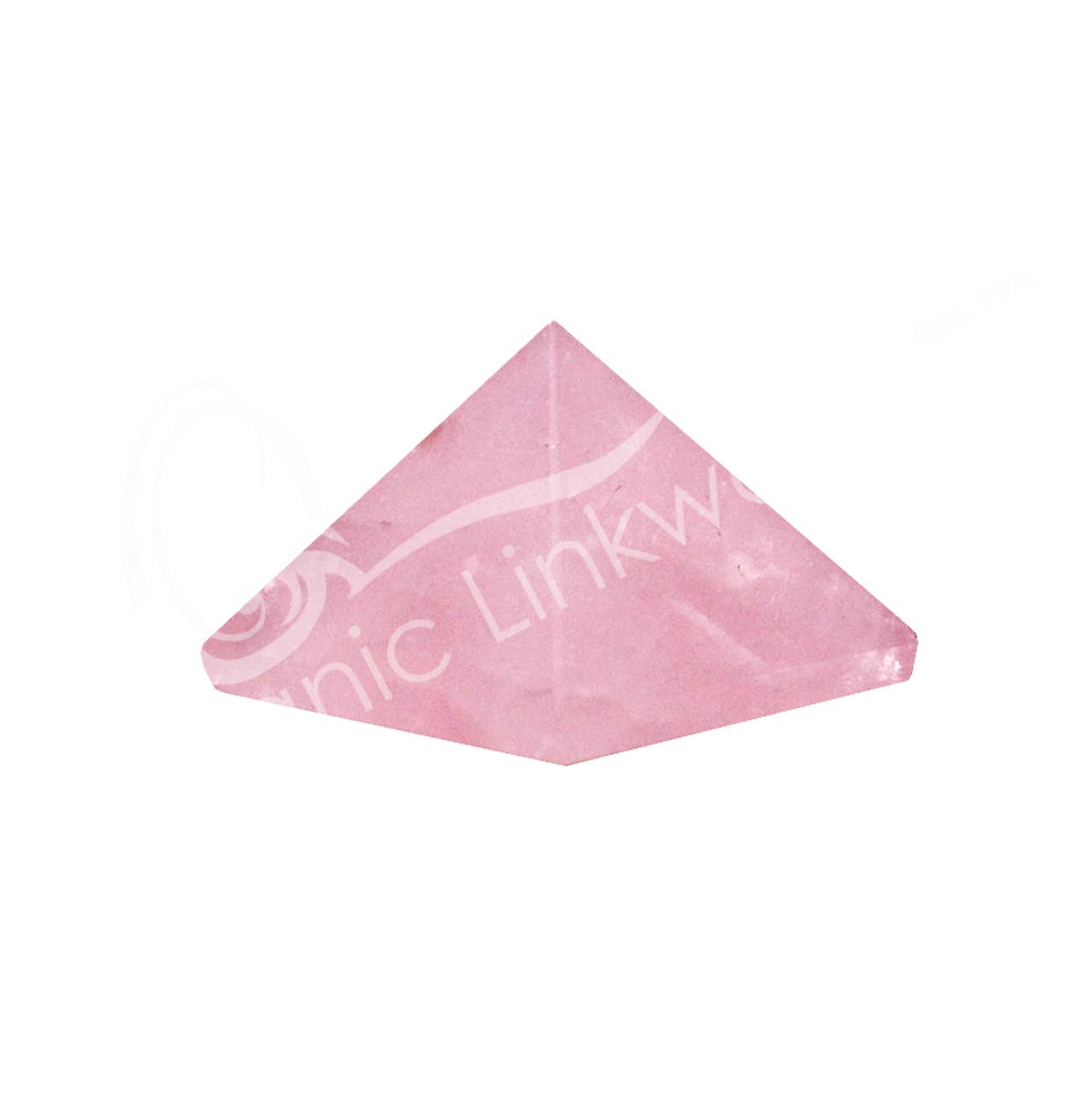 Oceanic Linkways Inc - Wholesale Spiritual Stone/Crystal - (PC)PYRAMID - ROSE QUARTZ 1-1.25"0