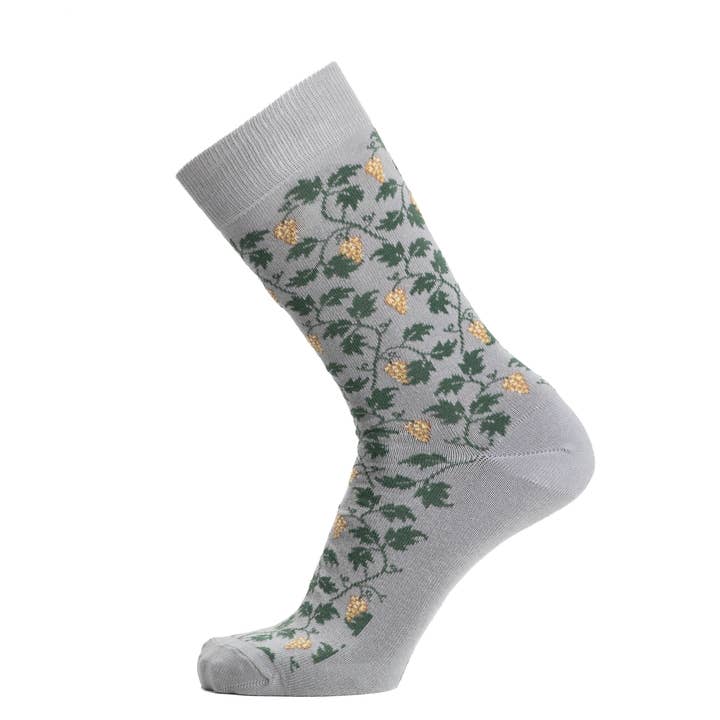 Die Reben - Herrensocken - graue Baumwolle für den Großhandel von Maison Broussaud