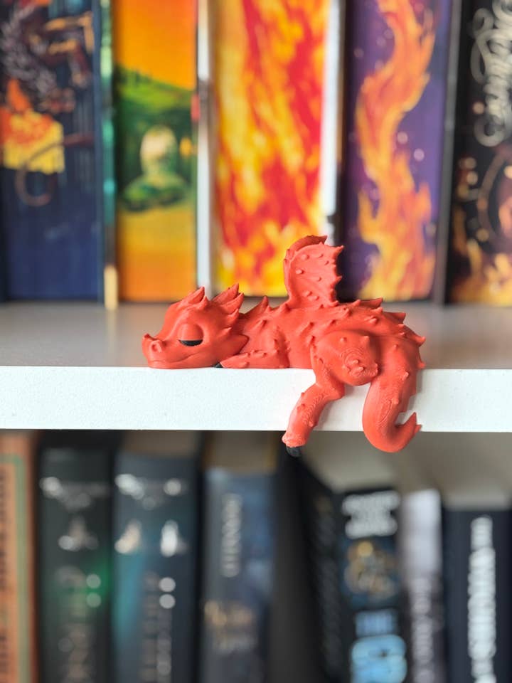 Shelf Sleeping Fire Dragon for wholesale by Nordic Book Adventure