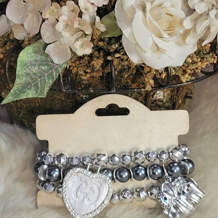 Upcycled Always & Forever accessories - Wholesale Jewelry Set - Upcycled small stacks - last ones available 15