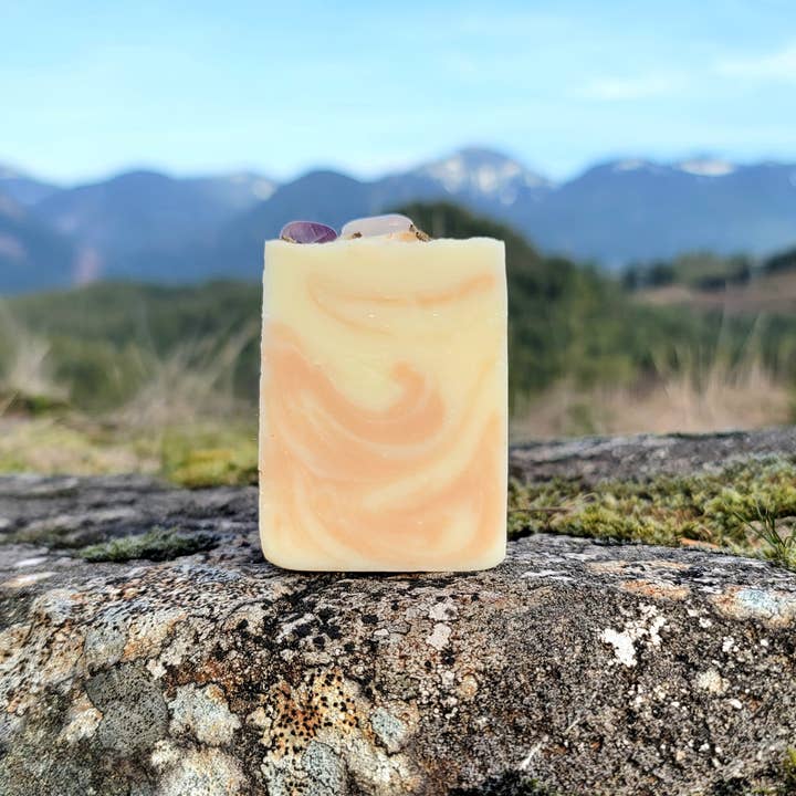 Pure Calm (Lavender Essential Oil) Herbal Intention Soap Bar for wholesale by Moonwater Soap & Candles