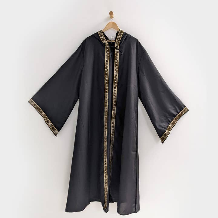 everfan - Wholesale Costume - Unisex - Adult Celtic Robe | Medieval Sorcerer Cloak with Hood