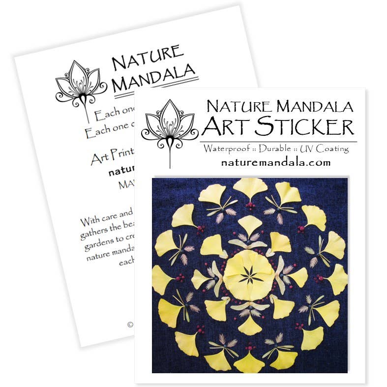 Nature Mandala Art - Wholesale Sticker - Nature / Flower Mandala Stickers :: 10 Designs16