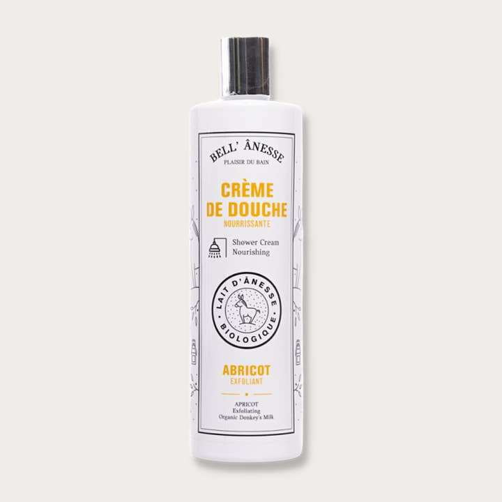 Bodensee Cosmetics – wholesale Duschtvål – Exfolierande duschkräm med aprikos åsnemjölk, 400 ml