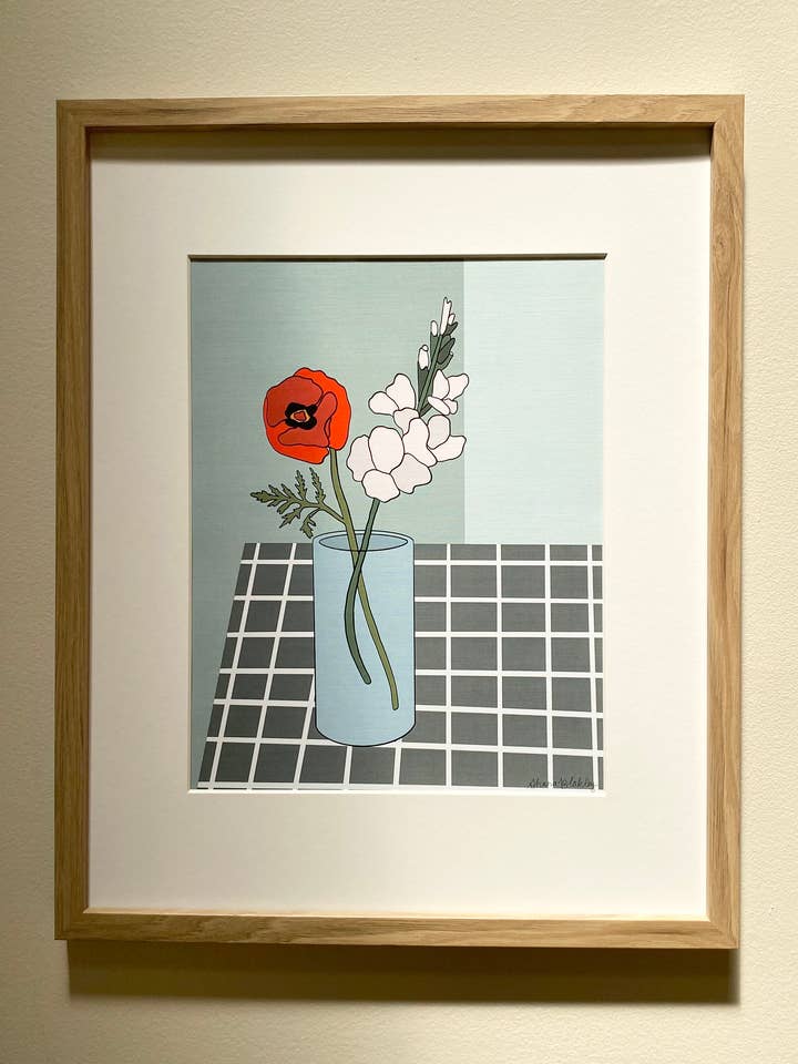 Bloemenprint augustus voor wholesale door Figure Form