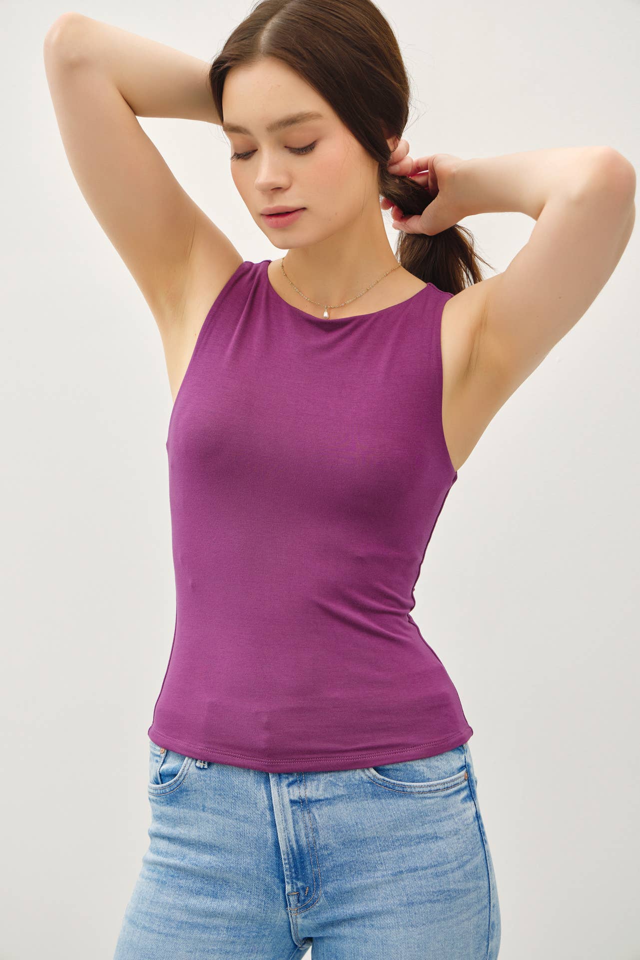 Be Cool - Wholesale Tank Top - Women's - NEW COLOR [SOFT CORE] BASIC BOAT NECK TANK 7