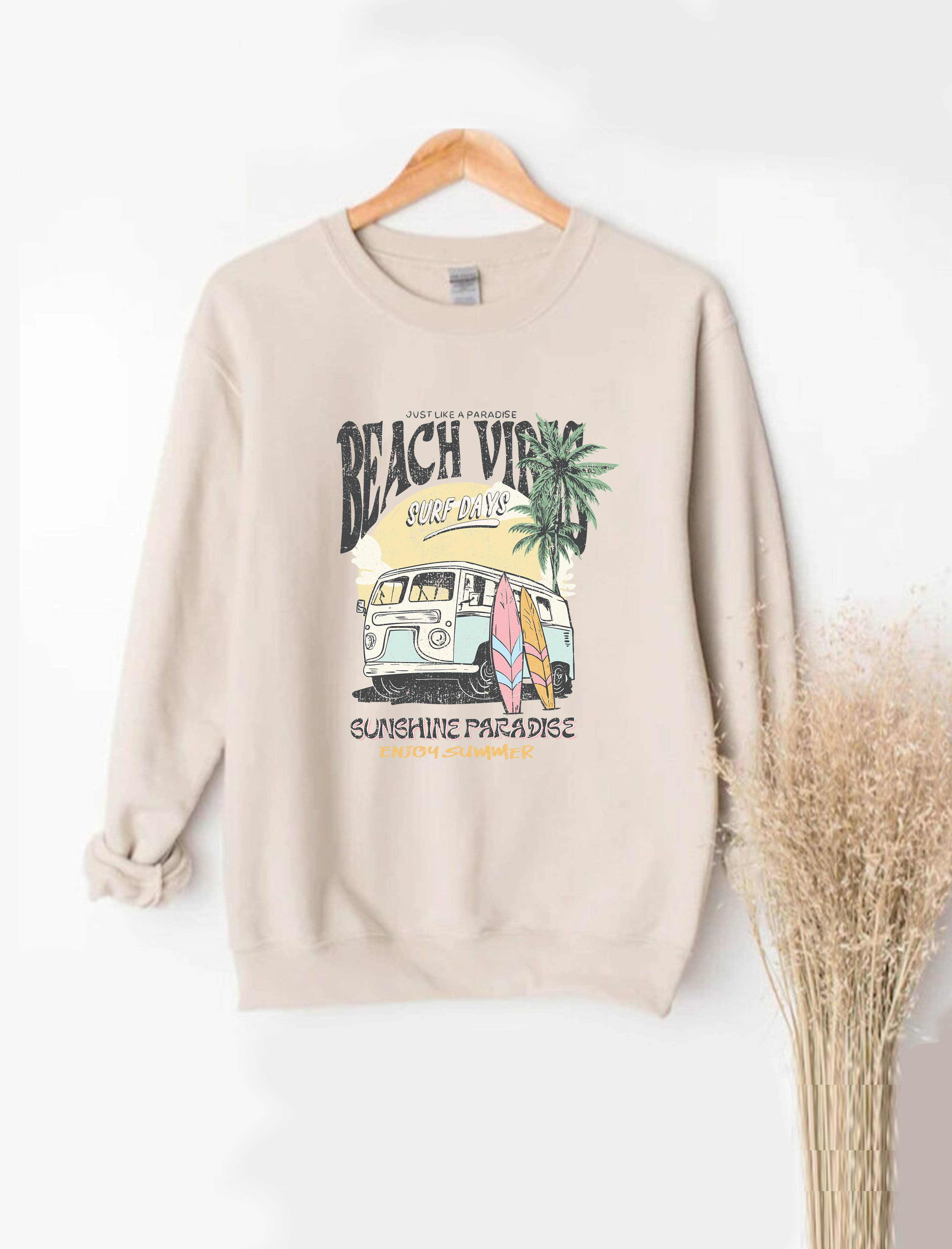 PINK NABI – wholesale Sweatshirt med tryck - Dam – Strandvibbar1