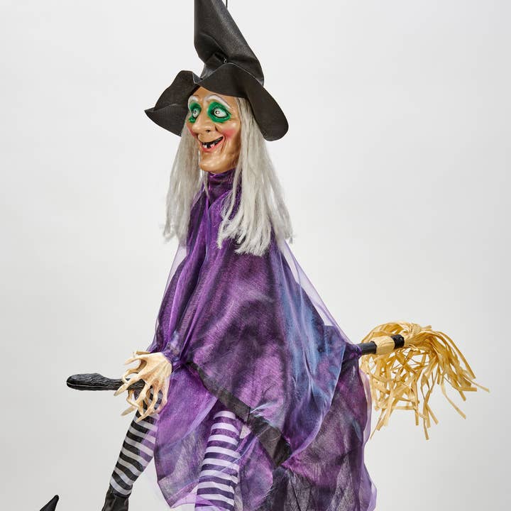 WORTH IMPORTS - Wholesale Outdoor Ornament/Decor - 36" Animated Hanging Witch With Kicking Legs0