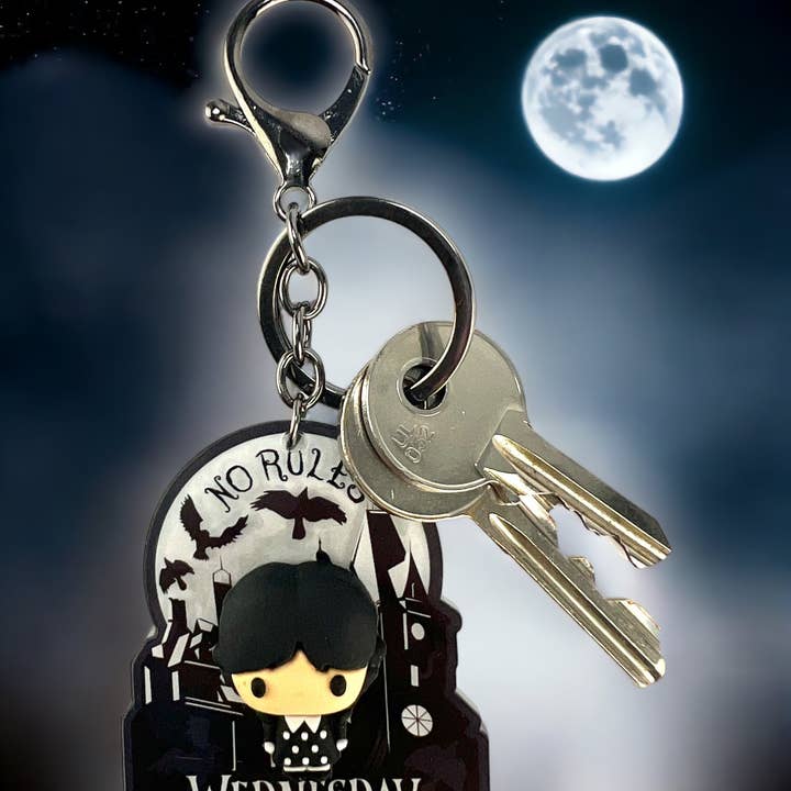 Mad Monkey GmbH - Wholesale Keychain - Unisex - Wednesday - Acrylic Keychain1